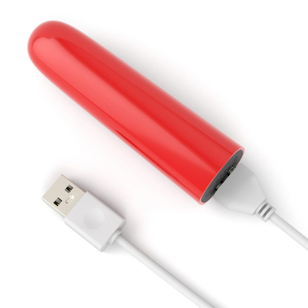 Mini wibrator IJOY ładowany USB wodoodporny 10 funkcji 8 cm