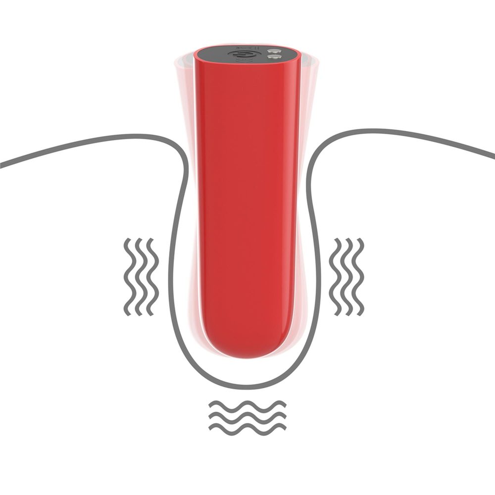 Mini wibrator IJOY ładowany USB wodoodporny 10 funkcji 8 cm