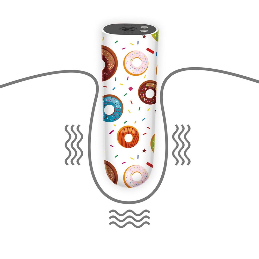 Wibrator mini akumulatorowy Donut Lovetoy 8 cm wodoodporny