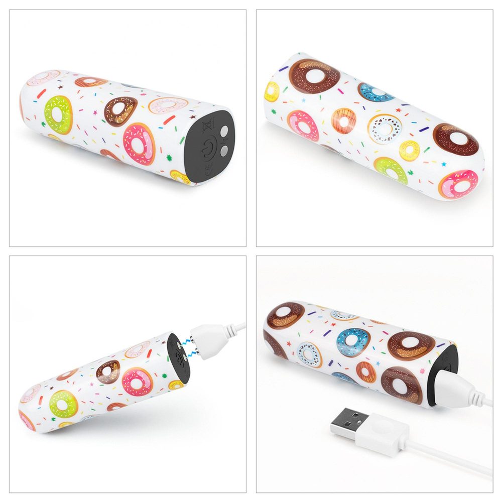 Wibrator mini akumulatorowy Donut Lovetoy 8 cm wodoodporny