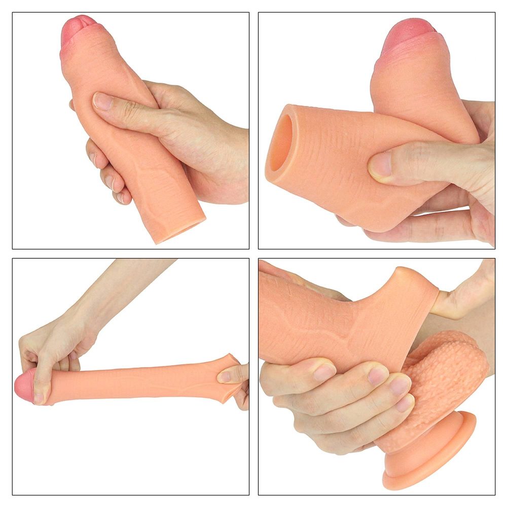 Rewolucyjna silikonowa przedłużka dodająca 2,5 cm Lovetoy 17 cm