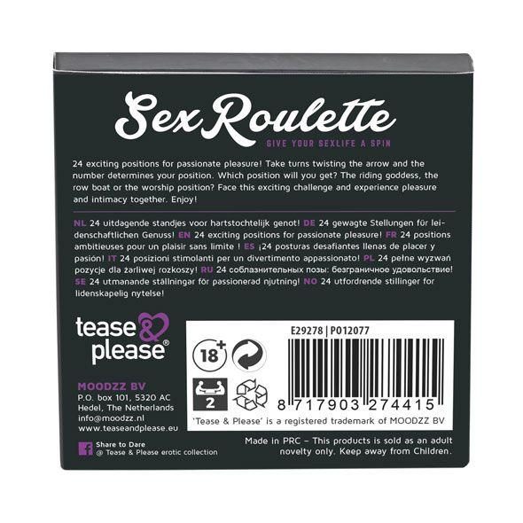 Ruletka erotyczna Sex Roulette Kamasutra Tease & Please