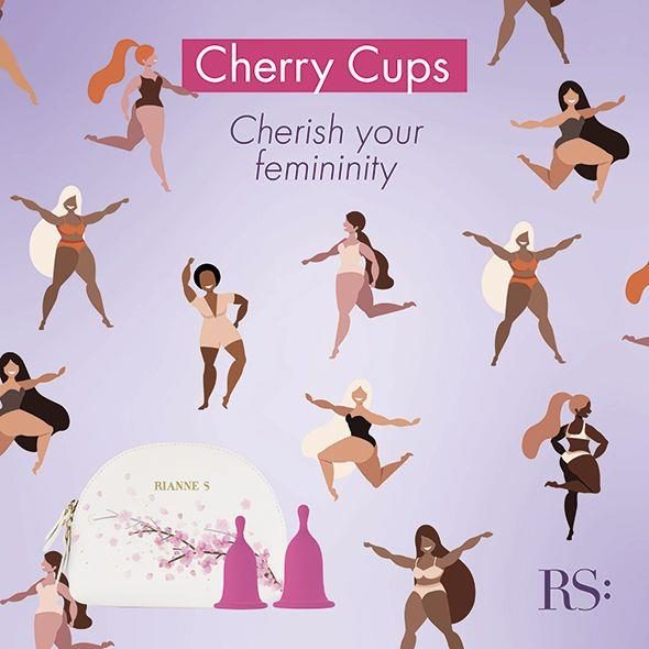 Zestaw kubków menstruacyjnych Cherry Cup Rianne S S i M