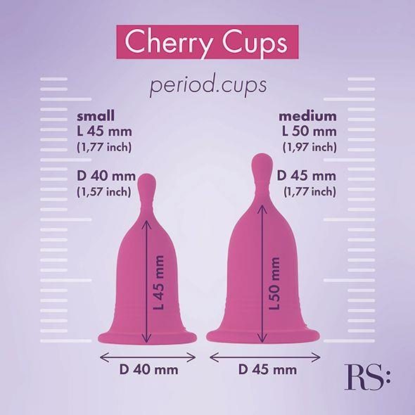 Zestaw kubków menstruacyjnych Cherry Cup Rianne S S i M