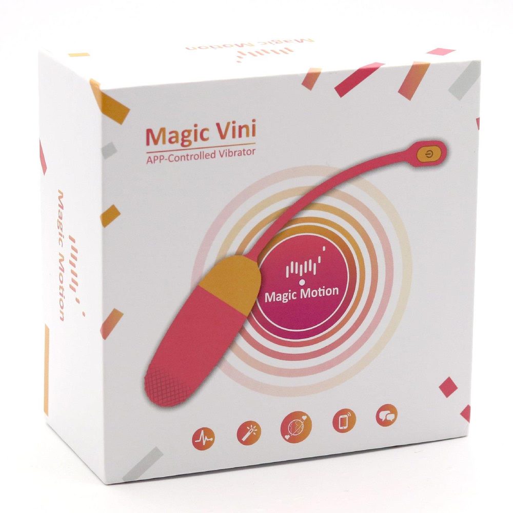 Wibrujące jajko Vini sterowane aplikacją Magic Motion pomarańczowe USB