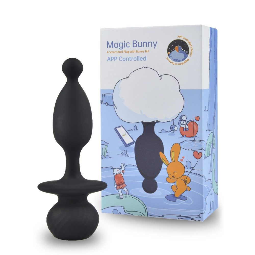 Korek analny Magic Motion z ogonkiem króliczym sterowany aplikacją