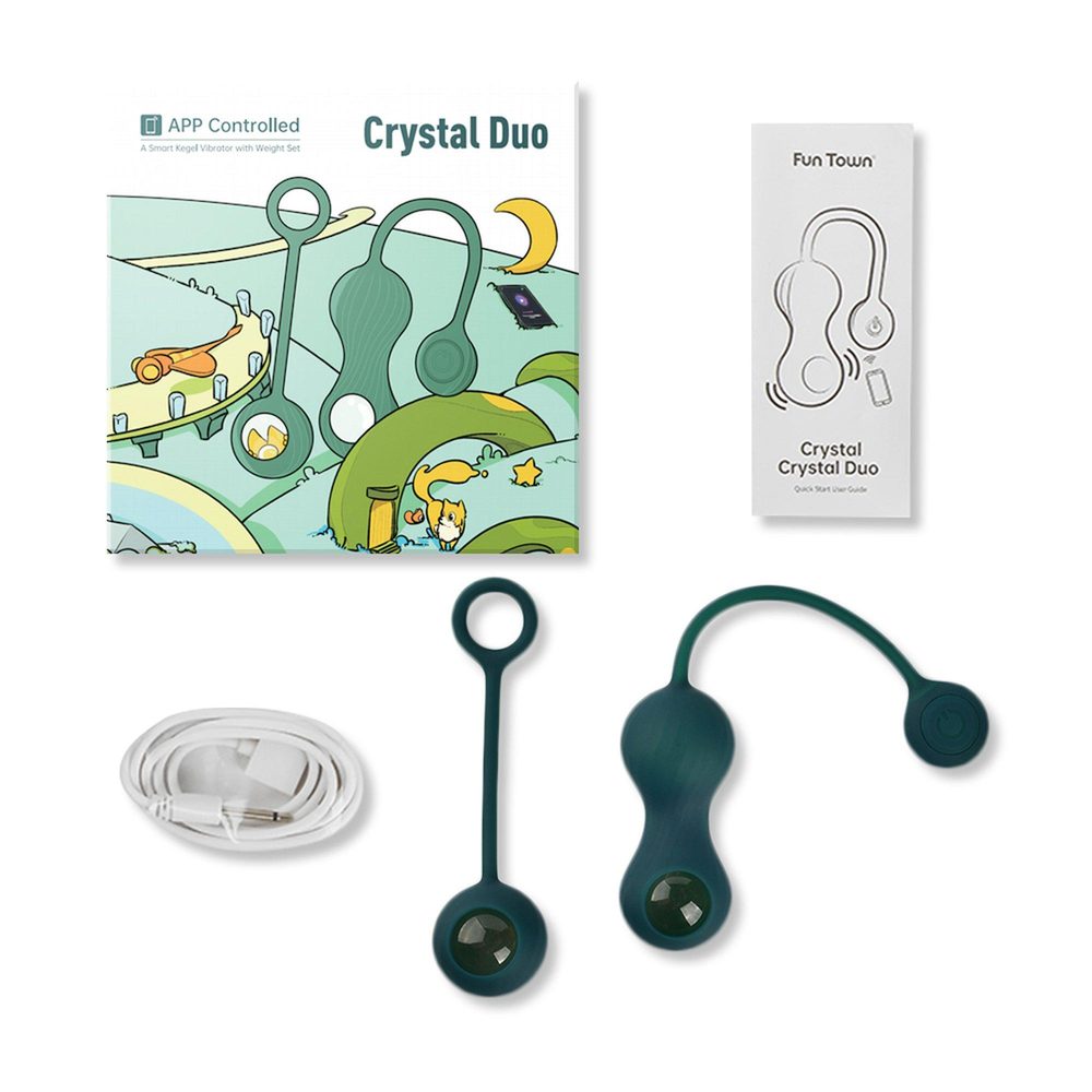 Kulki Kegla Magic Motion Crystal Duo z aplikacją i ciężarkami