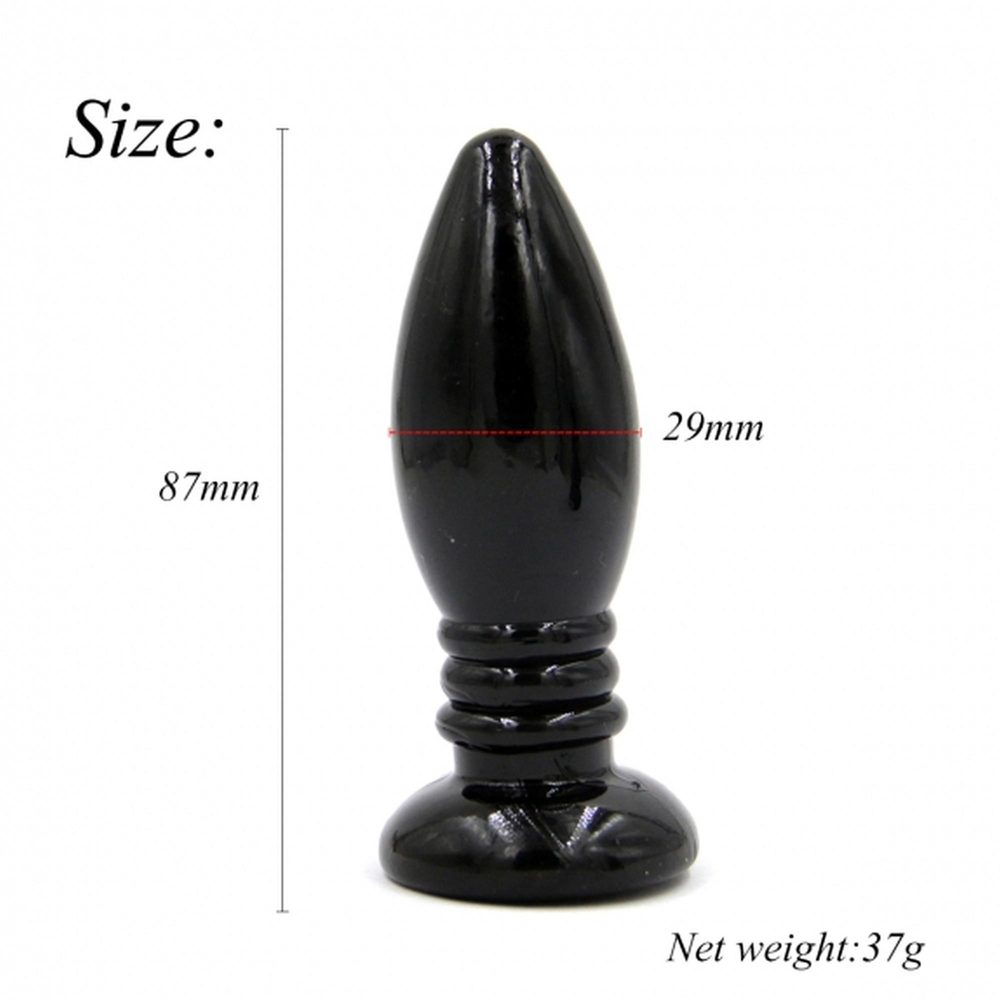 Korek analny Wiertarka rakietowa Power Escorts czarny 8,7 cm