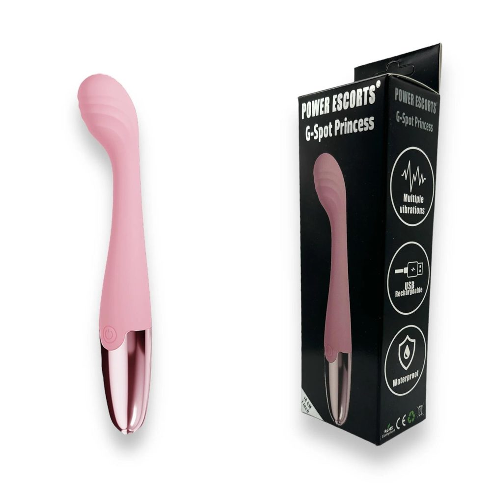 Wibrator punktu G Power Escorts silikonowy różowy 18 cm USB