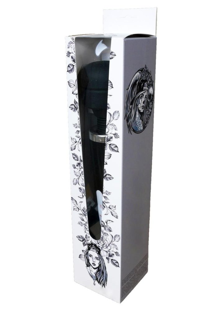 Stymulator łechtaczki Magic Wand silikonowy czarny USB 10 funkcji