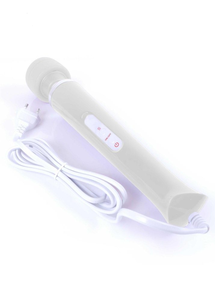 Silikonowy masażer Magic Wand biały 10 funkcji
