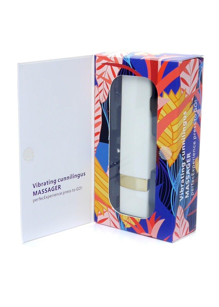 Mini wibrator szminka B-Series Magic biały USB wodoodporny
