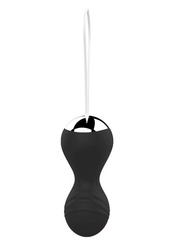 Kulki kegla wibrujące silikonowe B Series Magic pilot USB czarny