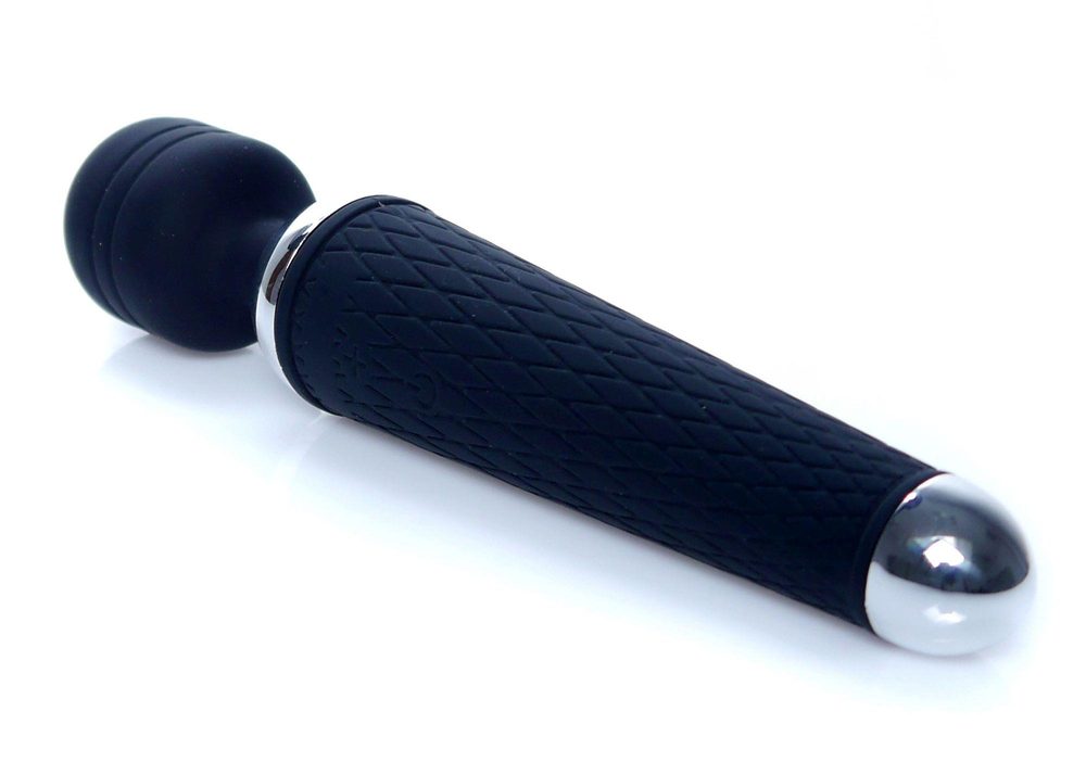 Silikonowy stymulator wand USB czarny 10 funkcji B Series Magic