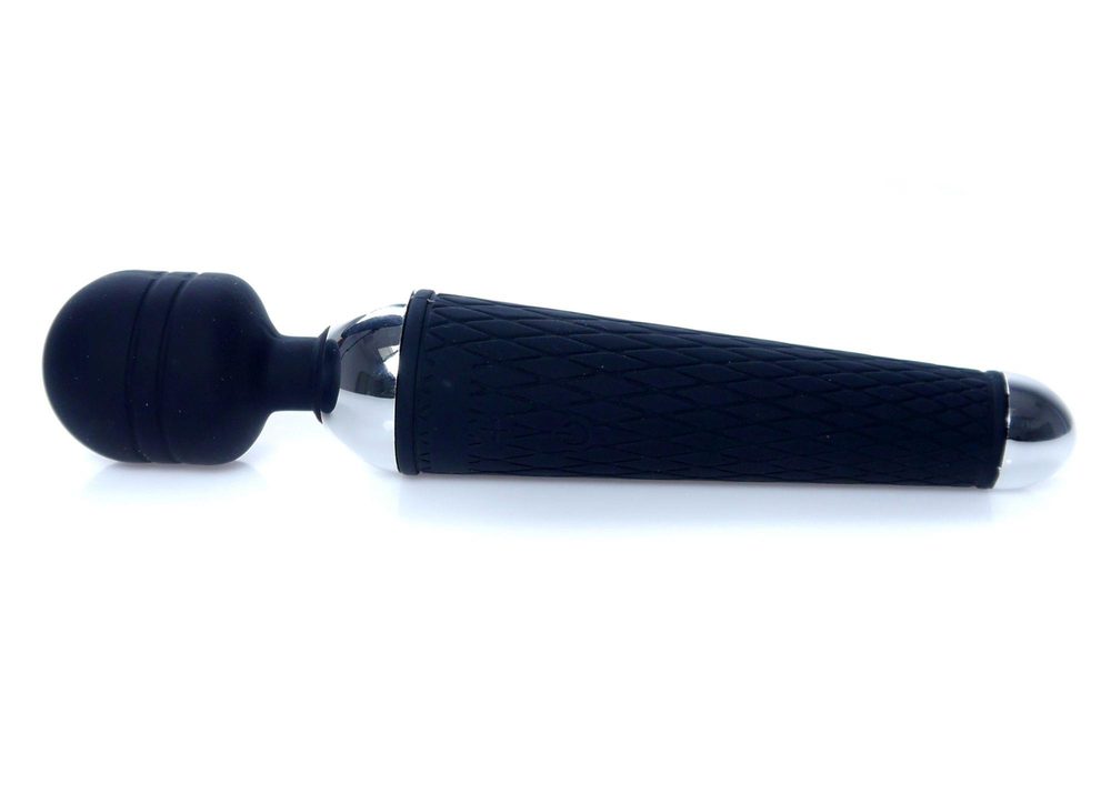 Silikonowy stymulator wand USB czarny 10 funkcji B Series Magic