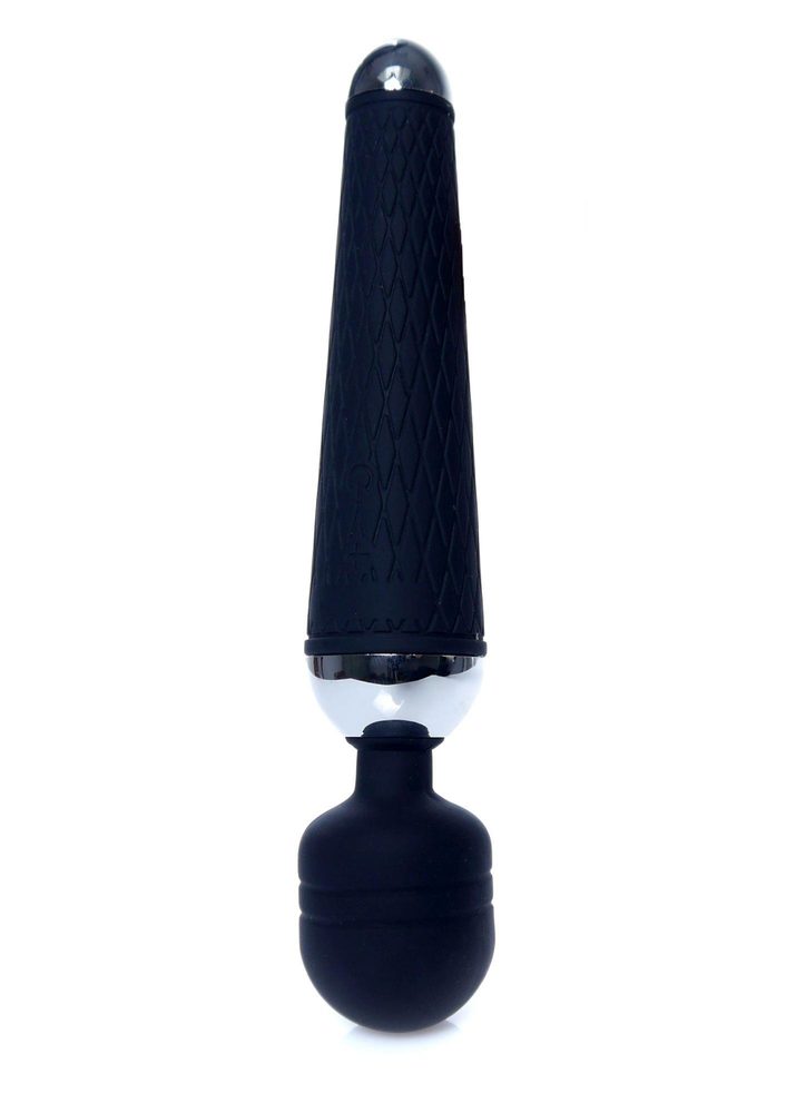 Silikonowy stymulator wand USB czarny 10 funkcji B Series Magic