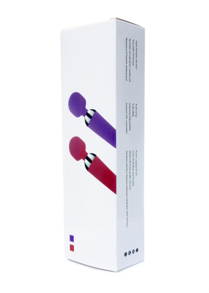 Silikonowy stymulator wand USB czarny 10 funkcji B Series Magic