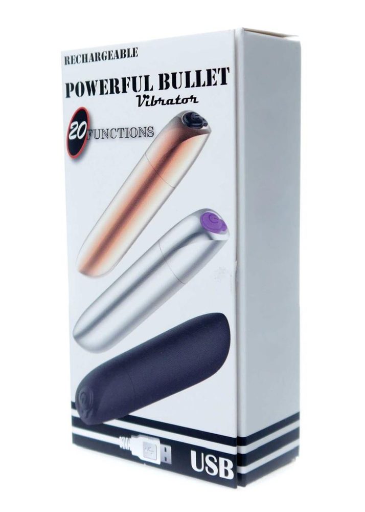 Mini wibrator potężny B Series Magic USB 20 funkcji czarny matowy