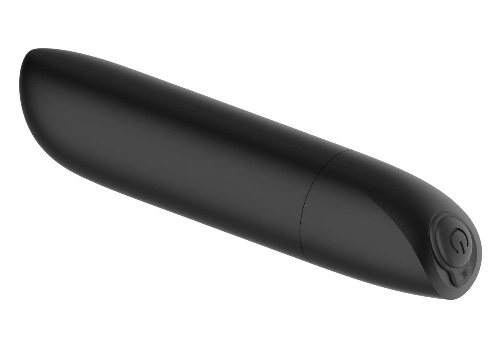 Potężny mini wibrator B Series Magic USB 20 trybów czarny błyszczący