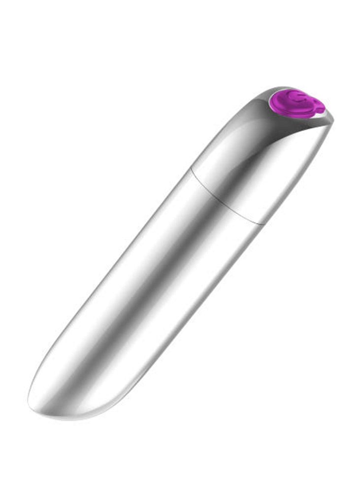 Potężny mini wibrator B-Series Magic USB srebrny 20 trybów