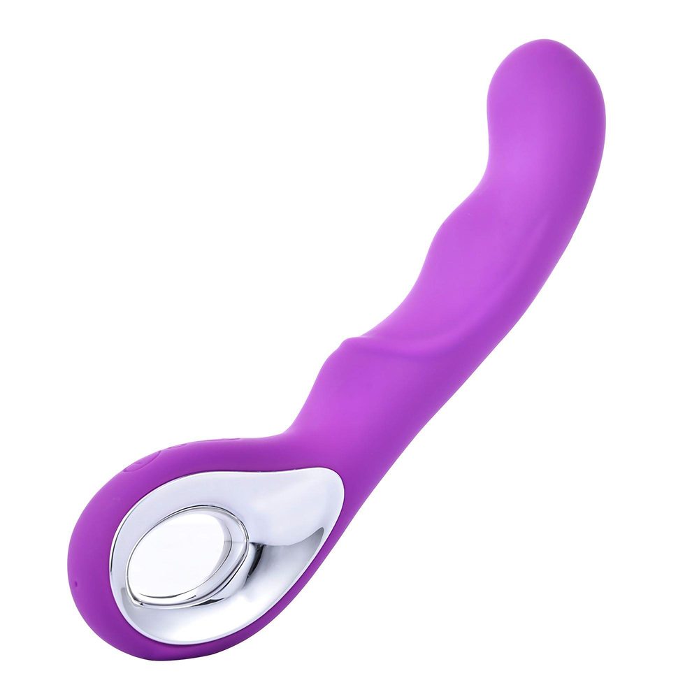 Wibrator punktu G silikonowy B Series Magic fioletowy USB 20 cm