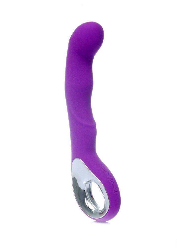 Wibrator punktu G silikonowy B Series Magic fioletowy USB 20 cm