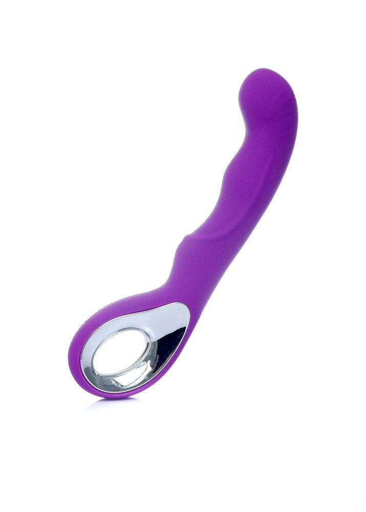 Wibrator punktu G silikonowy B Series Magic fioletowy USB 20 cm
