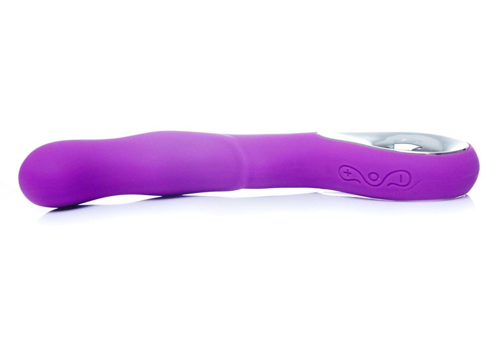 Wibrator punktu G silikonowy B Series Magic fioletowy USB 20 cm