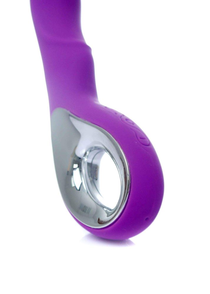 Wibrator punktu G silikonowy B Series Magic fioletowy USB 20 cm