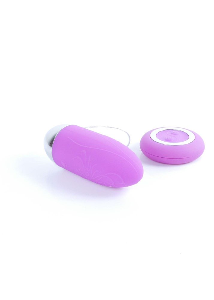 Jajeczko wibracyjne bezprzewodowe z pilotem Boss Series fioletowe 9 cm