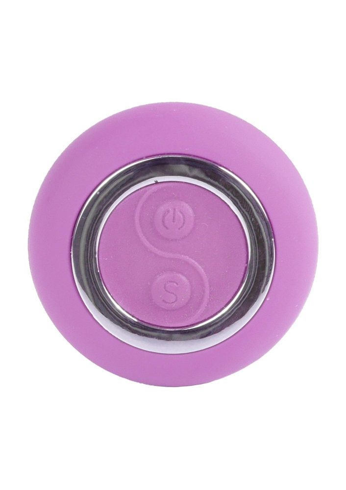 Jajeczko wibracyjne bezprzewodowe z pilotem Boss Series fioletowe 9 cm