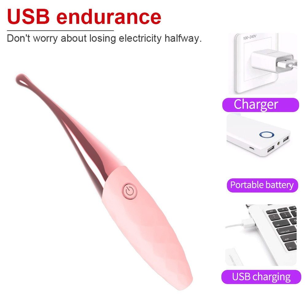 Stymulator łechtaczki Nana różowy wodoodporny USB