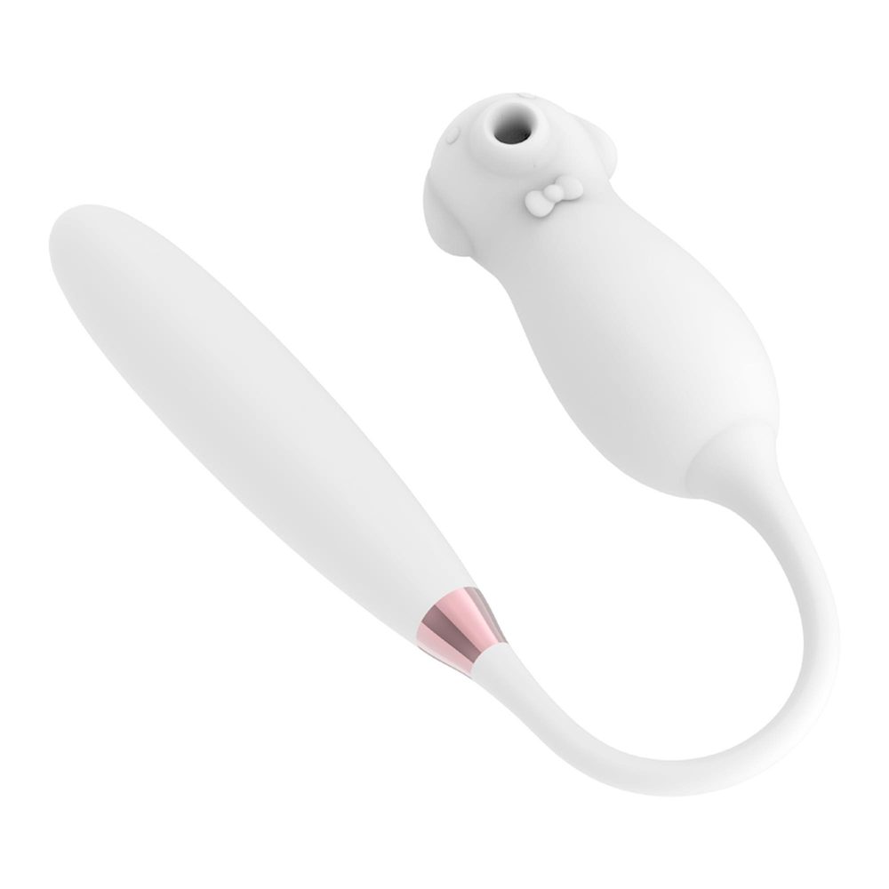 Stymulator bezdotykowy Elva z wibracjami biały USB