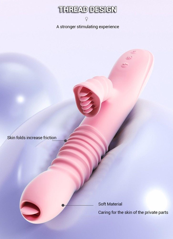 Wibrator Lyla z ząbkami łechtaczki języczkiem G analny różowy USB