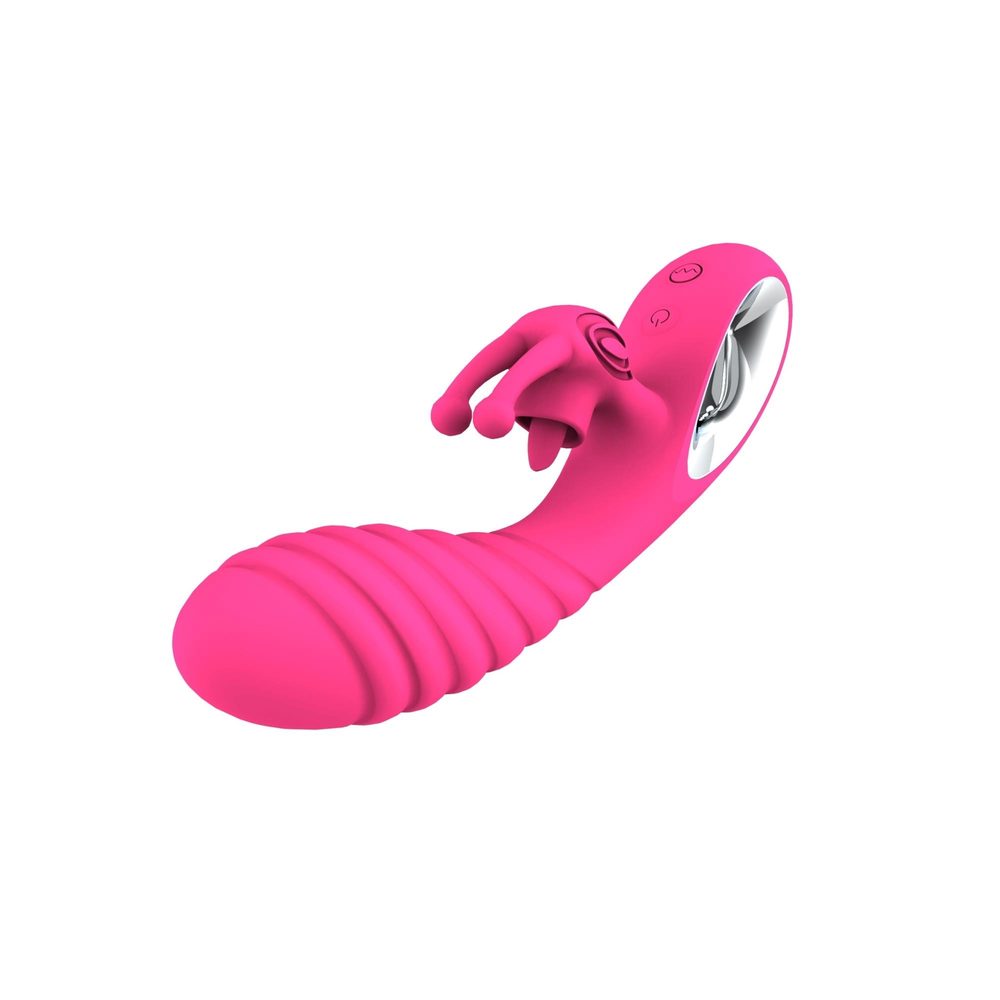 Wibrator króliczek silikonowy Vicky 36 funkcji USB różowy