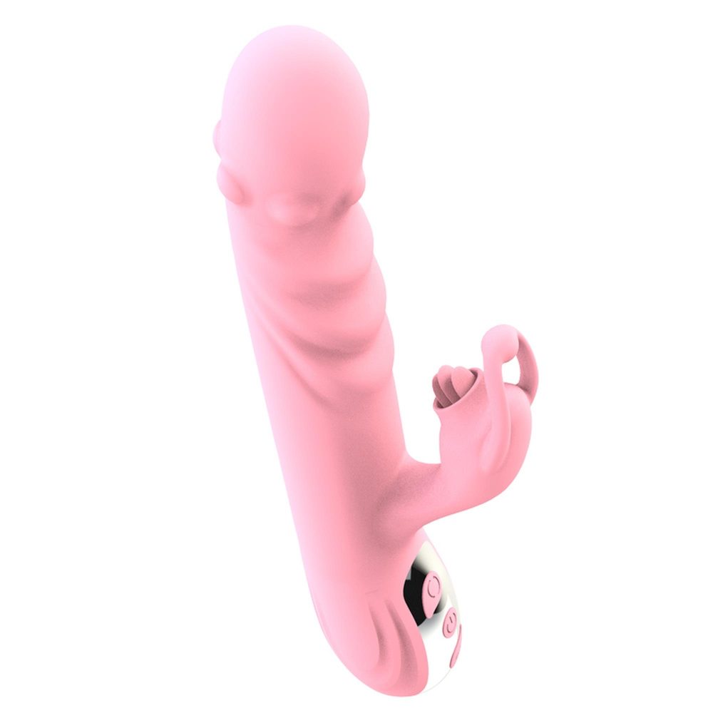 Wibrator z ruchem posuwistym Lyla różowy USB 22 cm