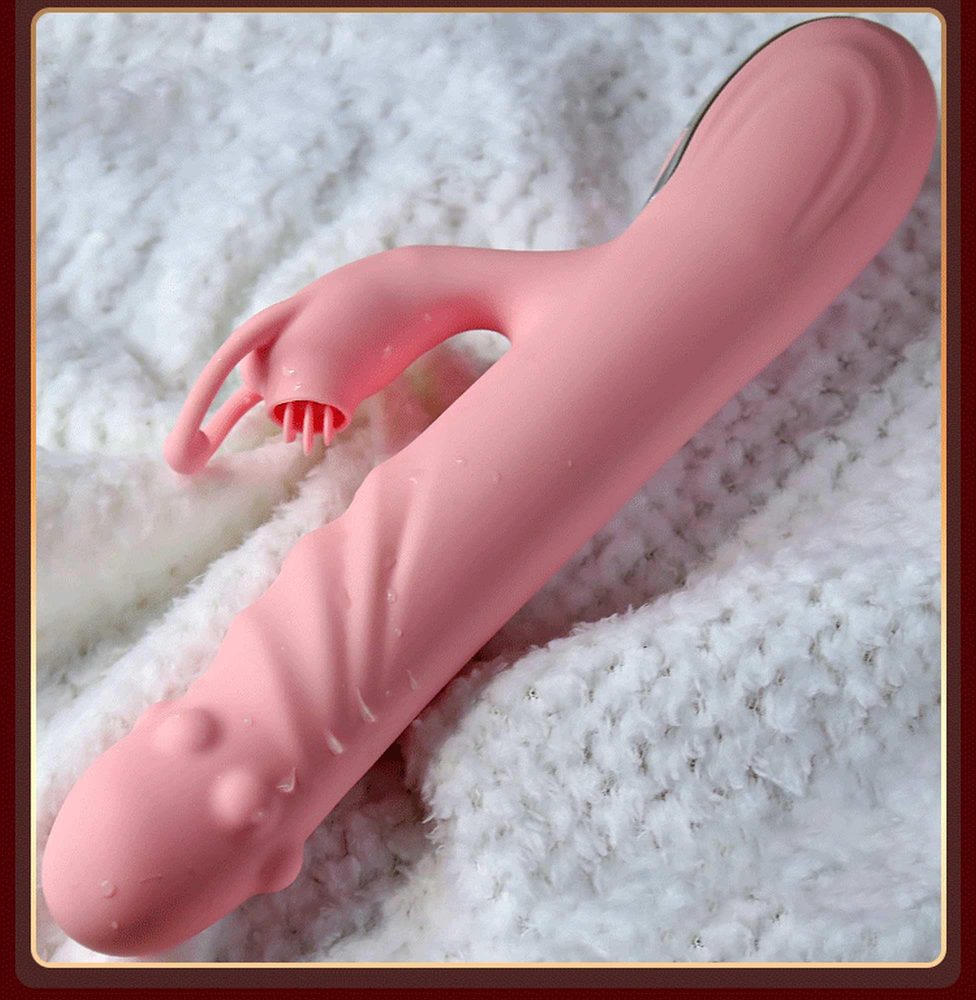 Wibrator z ruchem posuwistym Lyla różowy USB 22 cm