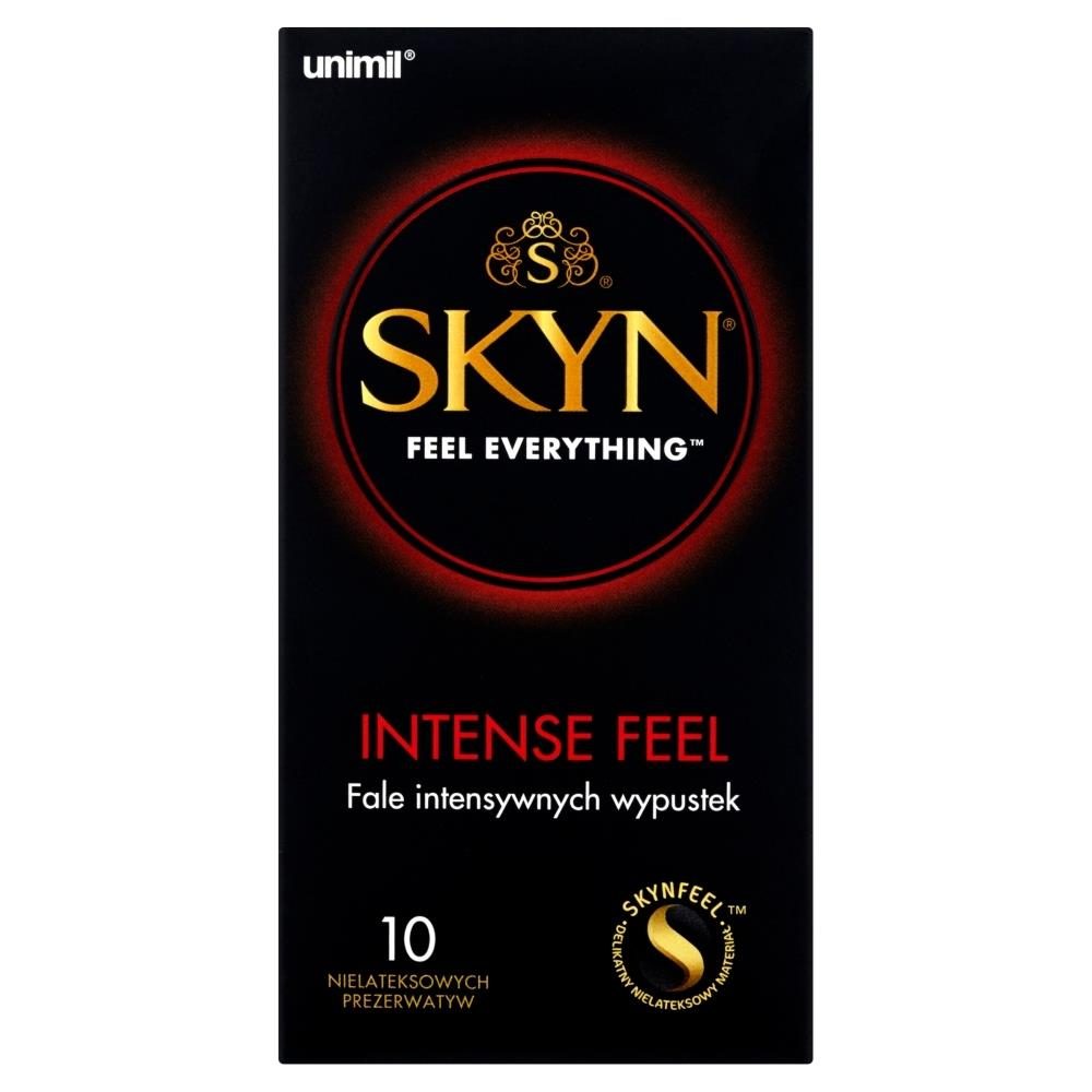 Prezerwatywy SKYN Intense Feel stymulujące nawilżane nielateksowe 10 szt