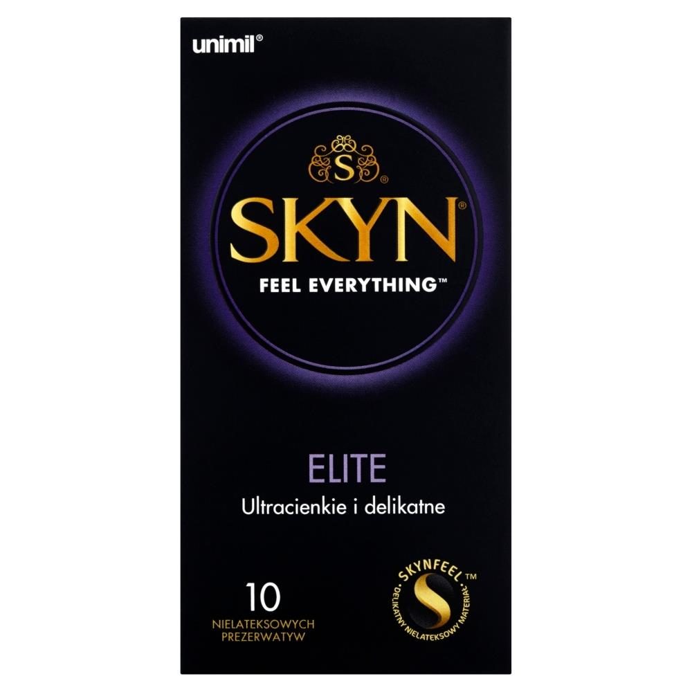 Prezerwatywy ultracienkie Skyn Elite nielateksowe 10 sztuk
