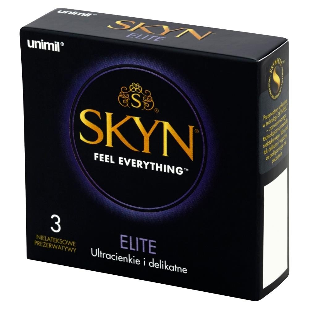 Prezerwatywy ultracienkie SKYN Elite nielateksowe nawilżane 3 szt