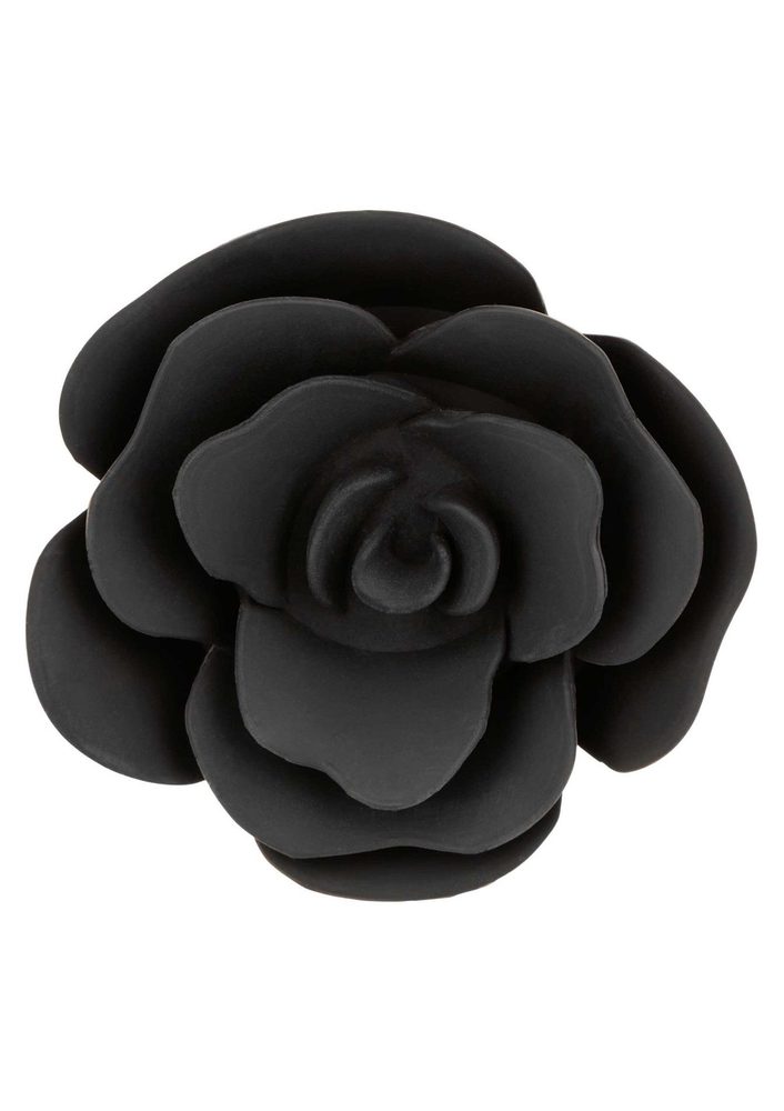 Korek analny Small Rose Calexotics czarny silikonowy