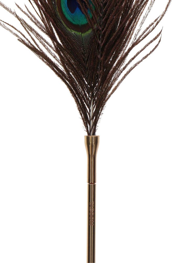 Piórko łaskoczące Taboom Peacock różowe złoto 27 cm