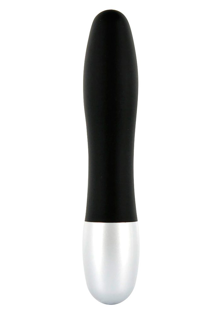 Wibrator mini żebrowany Seven Creations czarny 11 cm