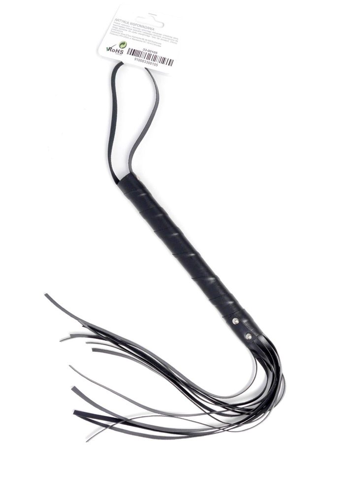 Pejcz skórzany Fetish B Series czarny 50 cm