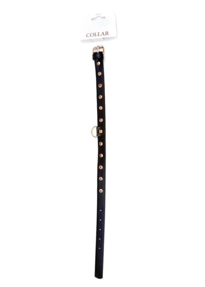 Obroża z kryształkami Fetish B Series złota 2 cm