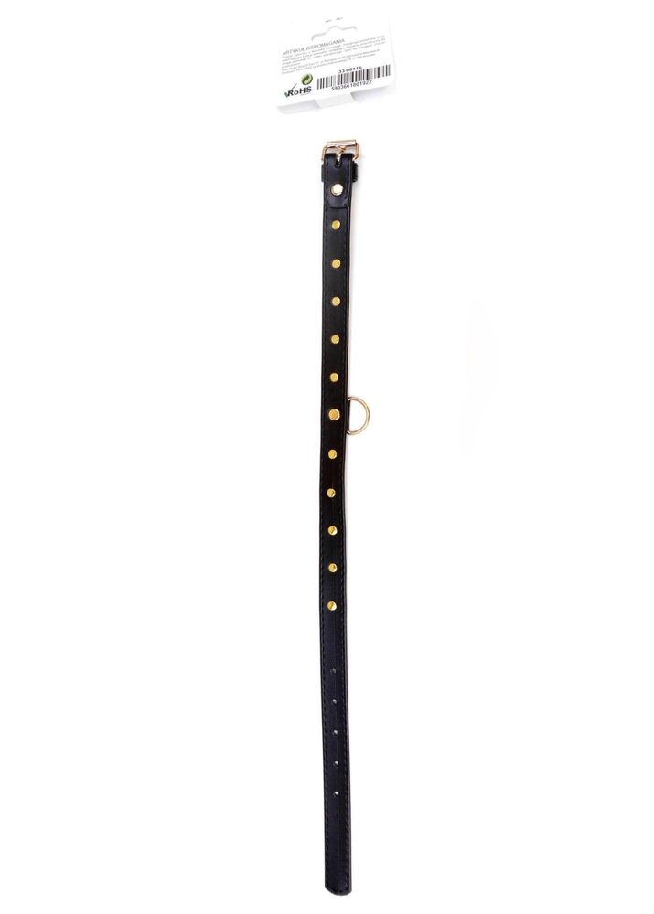 Obroża z kryształkami Fetish B Series złota 2 cm