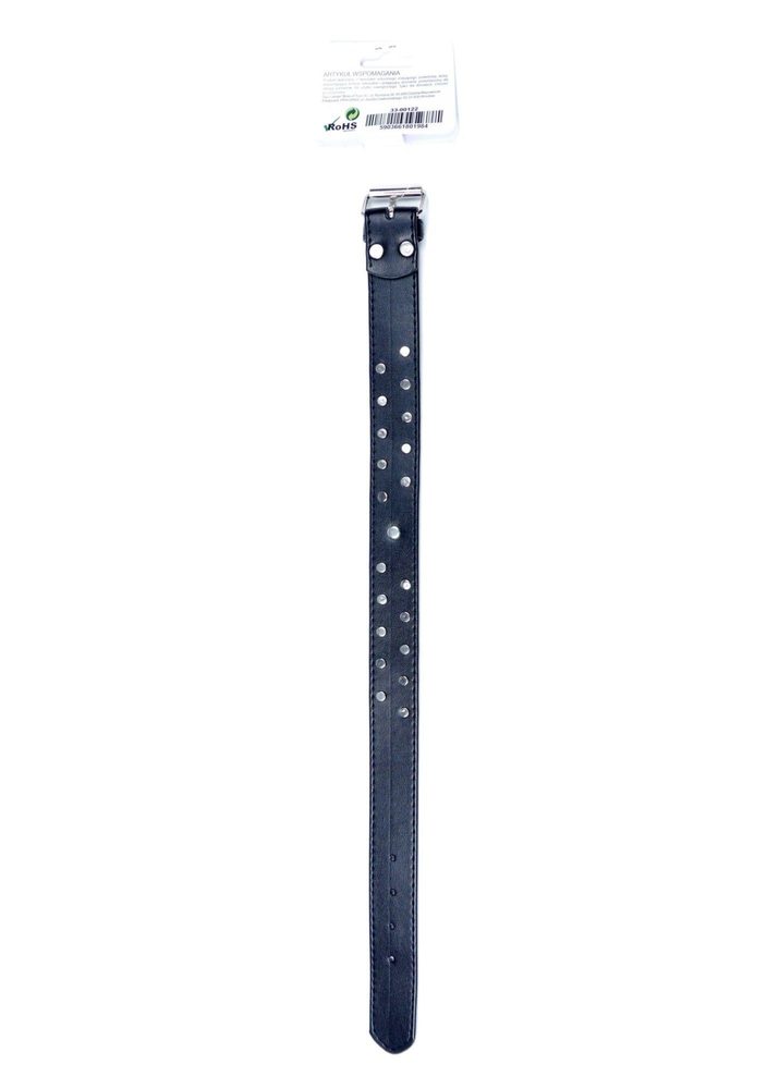 Obroża z czerwonymi kryształkami Fetish B Series 3 cm regulowana
