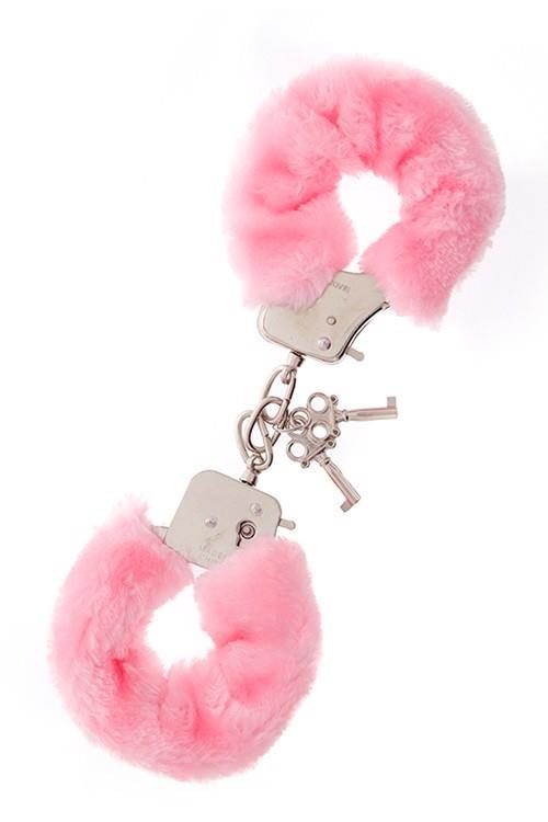 Kajdanki metalowe pluszowe Dream Toys różowe