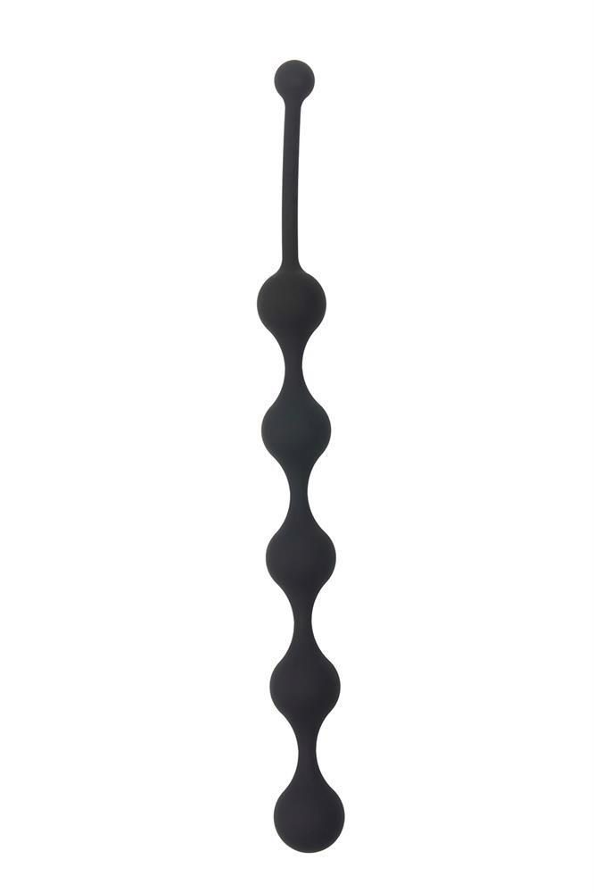 Sznur analny silikonowy 5 kulek Dream Toys czarny 28 cm