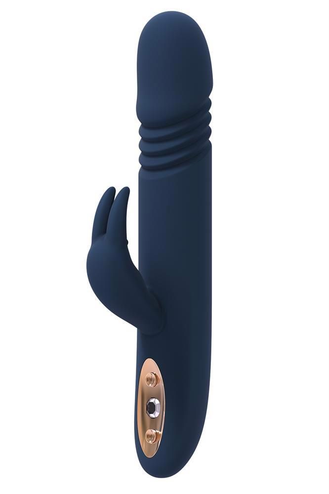Wibrator króliczek Zephyros z ruchami pchającymi USB 23 cm